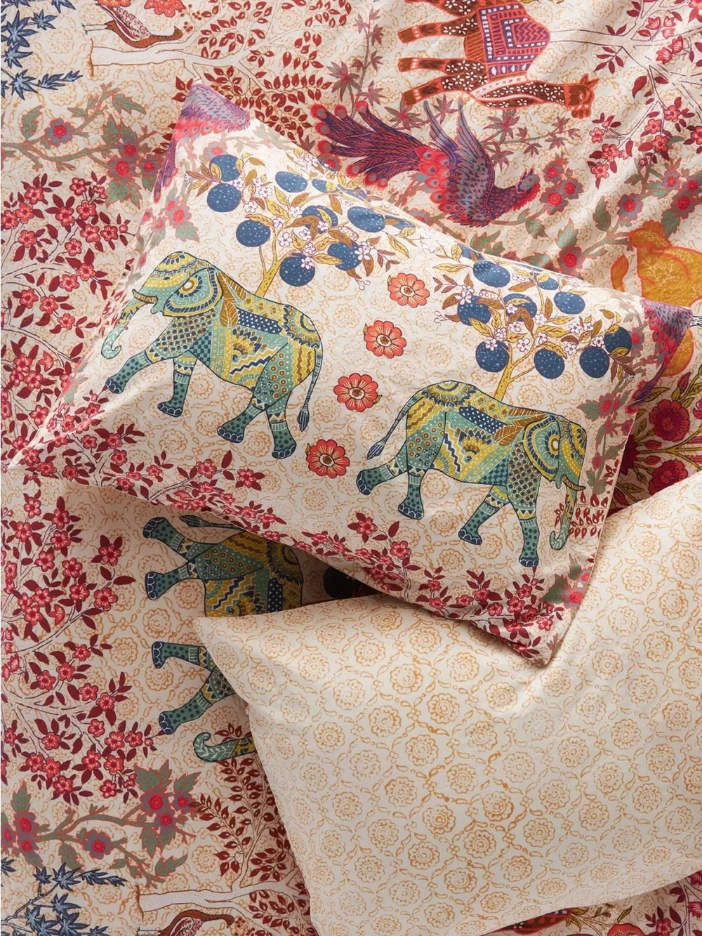Anthropologie desert garden standard shams, set of 2